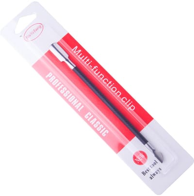 Allepaznokcie - Dubbelzijdige Manicure- en Pedicuretool - Zwart - Chirurgisch Staal - Antislip