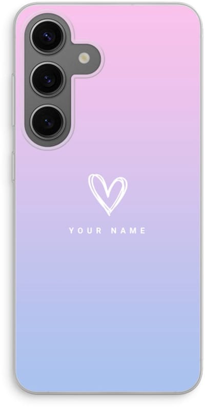 Gepersonaliseerd - Case Company® - Hoesje geschikt voor Samsung Galaxy S24 hoesje - Klein hartje - Soft Cover Telefoonhoesje - Bescherming aan alle Kanten en Schermrand