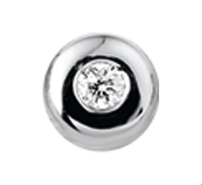 Huiscollectie 4102145 Witgouden hanger met diamant