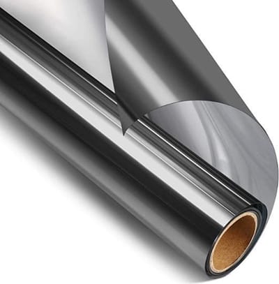 Simple Fix Raamfolie Anti Inkijk - Zonwerend - 70cm x 300cm - Spiegelfolie - Zonwerend en Isolerend - HR++ - Spiegelfolie Statisch - Verduisterend - Spiegeleffect - Zwart