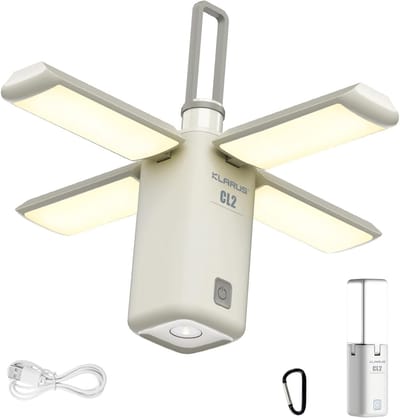MELVRA Multifunctionele Campinglantaarn 10000mAh – 750 Lumen Opvouwbare LED Campinglamp – 8 Lichtstanden – IPX5 Waterdicht – Oplaadbare Outdoor Lamp – Energieklasse A