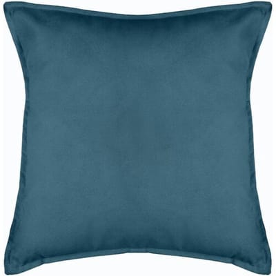Atmosphera Bank/sierkussens huiskamer Sophia - 53 x 53 cm - Blauw - polyester - met rits