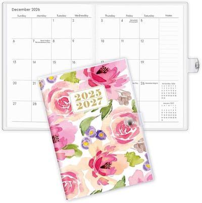 Roze Maandplanner A5 - Overzichtelijke Jaarplanner voor Planning en Organisatie