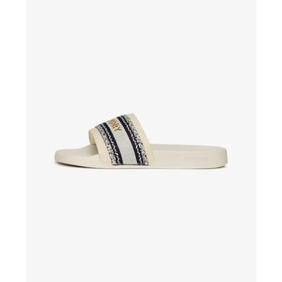 Superdry - Vegan geweven badslippers - Dames - Slippers