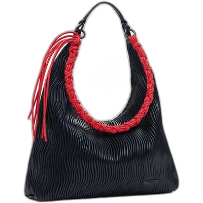 Desigual schoudertas Litio Black Samarra Shoulder Bag Black zwart