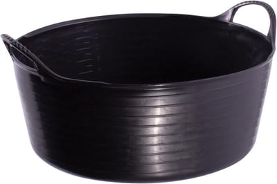 Sterke 5 Liter Kuip voor Bouw, Tuin en Klussen - Zwart
