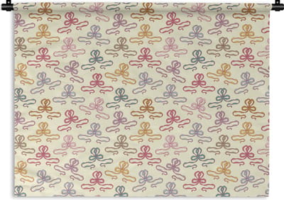 Wandkleed - Wanddoek - Strik - Patronen - Geboorte - 120x90 cm - Wandtapijt