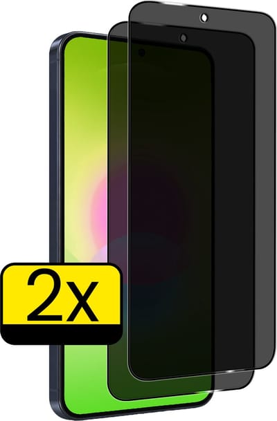 Screenprotector - Geschikt voor Samsung Galaxy A27 - 2 Stuks - Privacy Filter - Beschermglas - Gehard Glas - Tempered Glass - Screen Protector