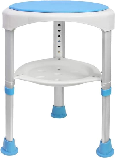 Douchestoel Roteerbaar - Douche Kruk Badstoel - Veilig Douchen - 360 Graden Draaibaar - 45-57 cm In Hoogte Verstelbaar
