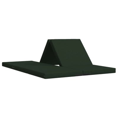 vidaXL - Vouwbare - Sofa - Bed - 140 - x - 67 - x - 15 - cm - Donkergroen