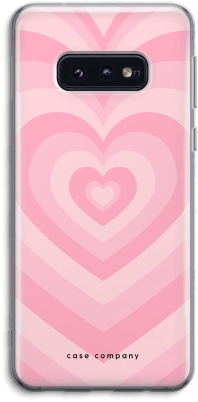 Case Company® - Hoesje geschikt voor Samsung Galaxy S10e hoesje - Hart Roos - Soft Cover Telefoonhoesje - Bescherming aan alle Kanten en Schermrand