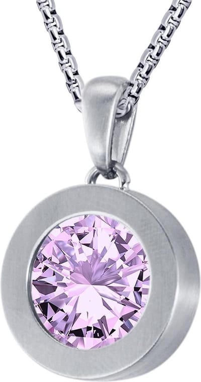 Quiges 12mm Mini Munt Hanger Zilverkleurig RVS met Parelmoer Groen Munt en Anker Ketting 42-46cm