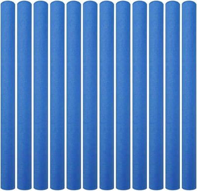 Trampoline Staalhoezen - Paalhoezen Vervanging - Trampoline Veiligheid - Waterdicht Schuim - 40 cm - Blauw