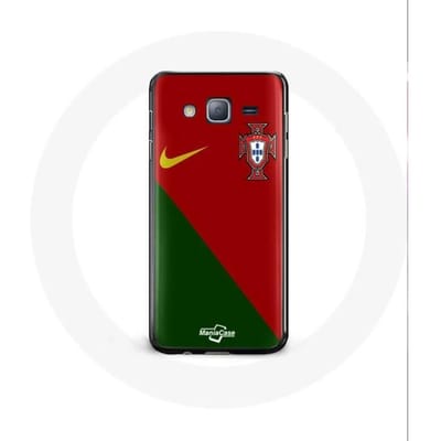 Hoesje - Nike - Samsung Galaxy J3 2016 - Flexibel - Portugal Shirt - Wit