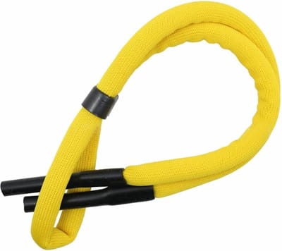 Fako Bijoux® - Drijvend Brillenkoord - Watersport - Suppen - Surfen - Zwemmen - 66cm - 10mm - Geel