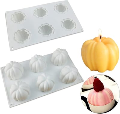 Herbruikbare Siliconen Cakevorm in Pompoenvorm voor Halloween - Ideaal voor Muffins, Pudding en Desserts - 3D Fondant Mallen voor Creatieve Bakprojecten