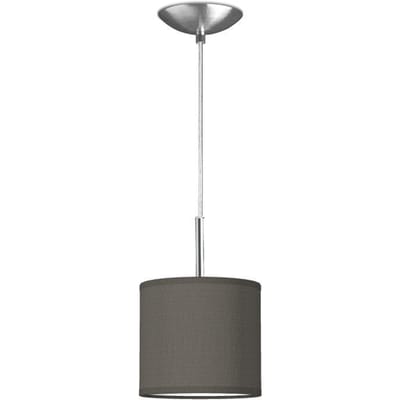 Moderne hanglamp Bling - antraciet - verlichtingspendel Tube Deluxe inclusief lampenkap 16/16/15cm - pendel lengte 100 cm - geschikt voor E27 LED lamp - Pendellamp geschikt voor woonkamer, slaapkamer, keuken