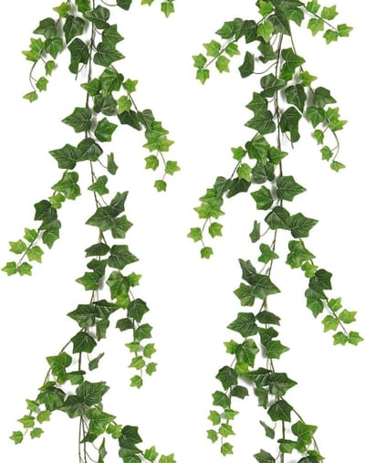 Kunstmatige Klimopplanten voor Binnen en Buiten - 1.8m Groene Ivy Planten voor Tuin, Balkon en Wanddecoratie