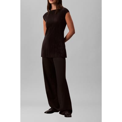 Calvin Klein Sl Plisse Tunic Black Taglia: XS | Magliette intime Outlet | Donna | Nero