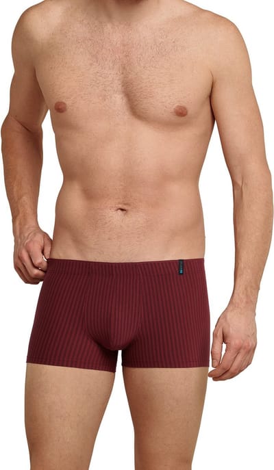 Schiesser Long Life Soft Heren Onderbroek - zwart rood
