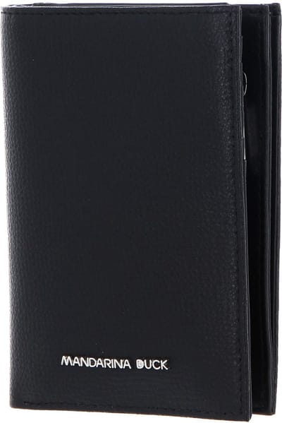 MANDARINA DUCK Leren Portemonnee Mellow Urban Wallet Nero Zwart