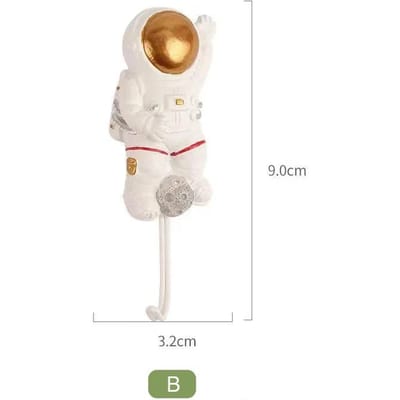 Cartoon Astronaut Haakt Geen Spoor Sterke Viscose Haak Keukenhaken Voor Keukengerei Geen Ponsen Muurhanger Achter De Deur Haken