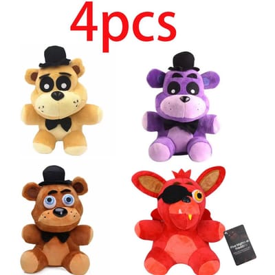 2026Spot Nieuwe Schattige Pluche Speelgoed Spel Poppetje Bonnie Beer Foxy Cartoon Knuffel Poppen Freddy Speelgoed Cadeaus Mooi Ontwerp