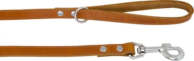 Jack and Vanilla Vetlederen Hondenriem / Hondenlijn - Grijs - Breedte: 1,6 cm - Lengte: 100 cm - Geschikt voor middelgrote tot grote hondenrassen