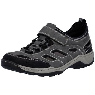 Rieker Heren Trekkingsandalen, Sandalen, 08063-45 Grey Combination