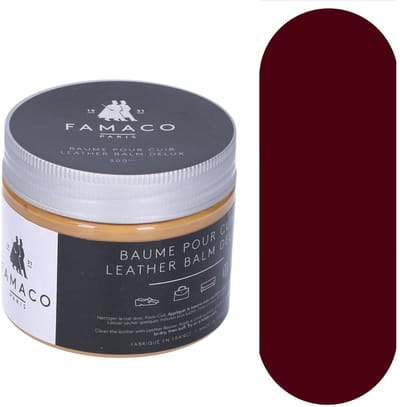 Famaco Leather Balm Care Cream - Lederen Meubelcreme - 346 Red Bordeaux - 250ml