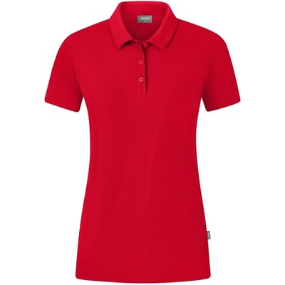 Jako Organic Polo Stretch Dames - Rood | Maat: 34