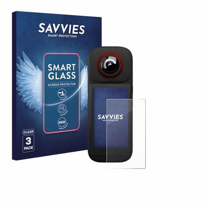 3 Stuks Savvies Screenprotector - geschikt voor Labpano PanoX V3 360° - beschermfolie glas transparant