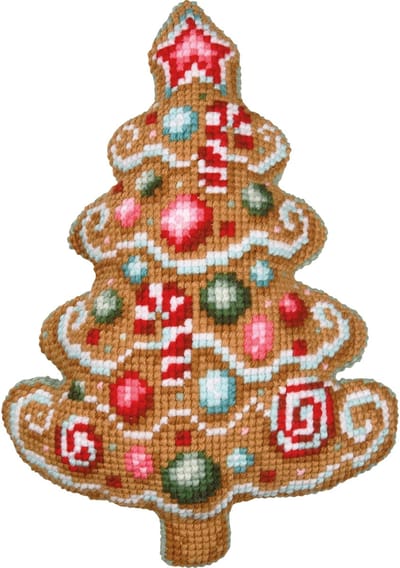 Vervaco - Kruissteekvormkussen kit met rug - Kerst - Christmas tree - PN-0215326 - Borduren - Borduurpakket - Borduurpakket volwassenen - Borduurpakket kind