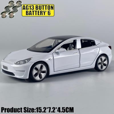 1:32 Model 3 Middenklasse Luxe Sedan Legering Metaal Diecast Modelauto Simulatie Voertuig Huis Trendy Ornamenten & Slaapkamer Bureau Cadeau