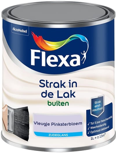 Flexa - Strak In De Lak Buitenlak Zijdeglans - Vleugje Pinksterbloem - Mengverf - 1 L