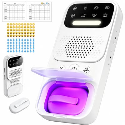 Draadloze Plaswekker voor Bedplassen - Bedplas Alarm met Vochtsensor en Trilfunctie - USB-C Oplaadbaar - Zindelijkheidstraining