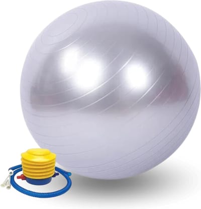 Gymnastiekbal 45 cm. Antislip Pilatesbal. Trainingsbal, fitness, balans, sport. PVC bal voor ontspanning, rugpijn. Anti-explosie. (opblaasbare pomp inbegrepen)