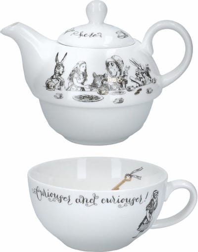 Tea for One Theepot Set, Porselein, 0.25 L - V&A | Alice in Wonderland