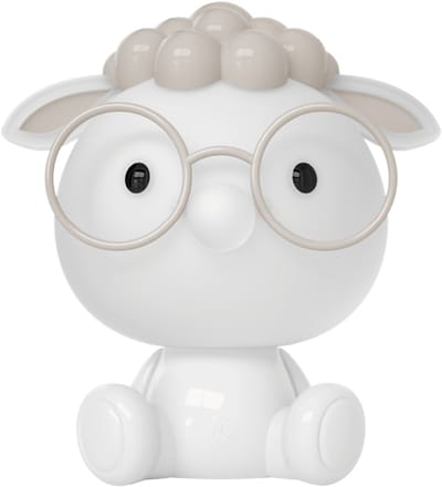 Luxus Europe - Nachtlamp Kinderkamer Sheepy Wit - Draadloos LED Nachtlampje Kinderen - USB-C Oplaadbaar - 7 RGB Kleuren - Tafellamp Kinderkamer