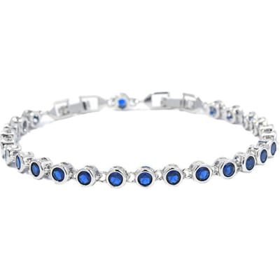 Japanse en Koreaanse Mooie Dames Ronde Naadloze Onderkant Set met Zirkonia Armband Niche Design Platina Gecoate Sieraden Dames Accessoires free extension buckle white