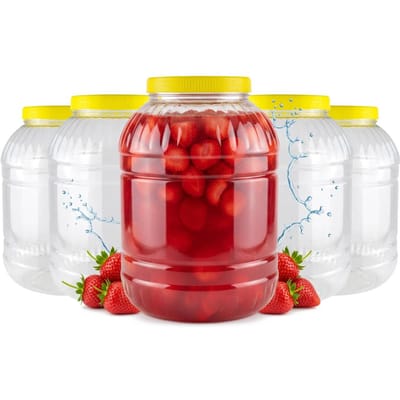 5x Container POT 5l Plastic MULTIFUNCTIONELE Potten Voor Likeuren Voedsel