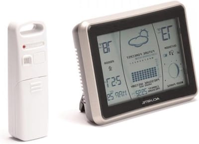 Weersvoorspeller - Weerstation - Lokale weersvoorspelling - Zelfkalibrerende sensor - LCD display - Zwart