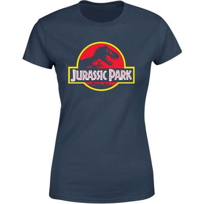 Jurassic Park Logo Women's T-Shirt - Navy - XS