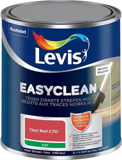 Levis - Easyclean Tegen Zwarte Strepen Mix - Clear Red C70 - Mengverf - 1 L