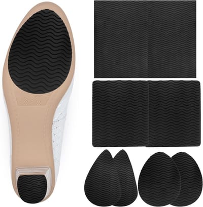 Antislip zoolpads voor schoenen - 8 stuks zelfklevende rubberen pads, schoenzoolbeschermers, antislip oplossing voor betere grip en veiligheid