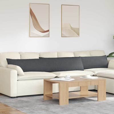 vidaXL - Zitkussens - 2 - pcs - Donkergrijs - 200 - x - 40 - cm - Corduroy - stof