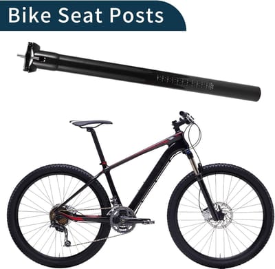 Koolstofvezel fietszadel zwart glanzend, lichtgewicht en ergonomisch ontwerp, 31,8 x 400 mm