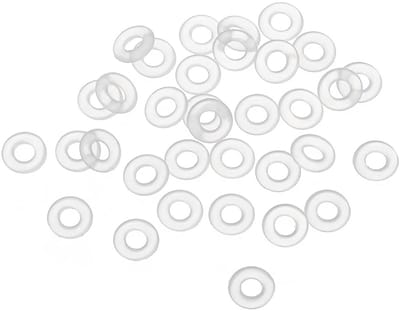5.5mm OD x 1.5mm Breed Silicone O-Ringen, 40 Stuks VMQ Metalen Seals voor Kranen, Leidingen en Reparaties, Wit
