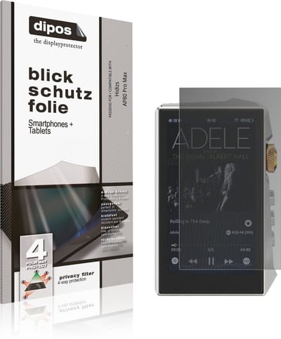dipos – Matte Privacy Screenprotector geschikt voor Hidizs AP80 Pro Max | Anti-Spy Beschermfolie