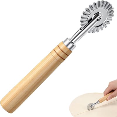 Pastasnijder Wiel - Deegsnijder Roller - Zelfgemaakte Pasta - Ergonomisch Handvat - 20 x 10 cm